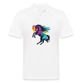 Cheval - Polo Homme - blanc - Devant - Kai (181cm)