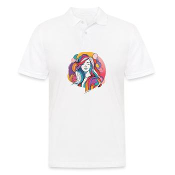 Frau - Männer Poloshirt - Weiß - Vorne - Kai (181cm)