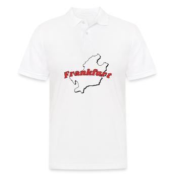 Frankfurt - Männer Poloshirt - Weiß - Vorne - Kai (181cm)