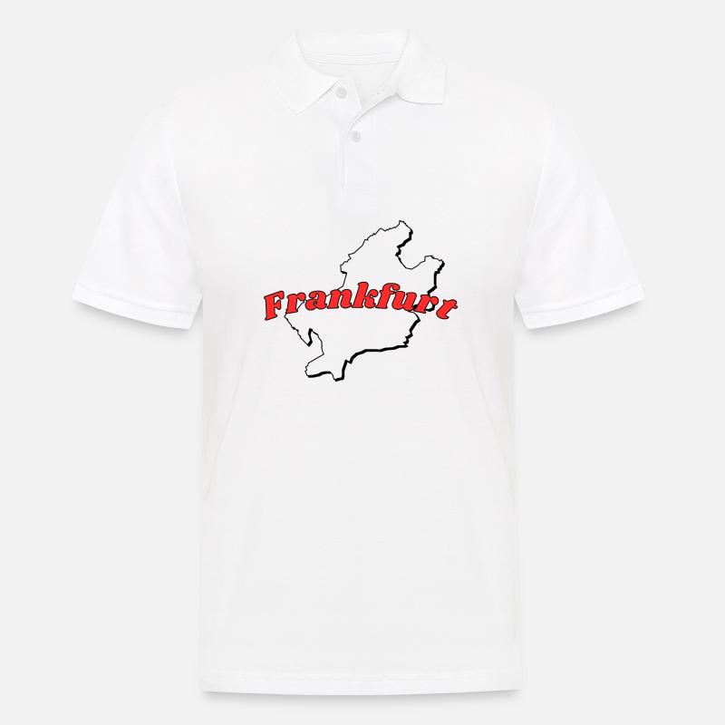 Frankfurt - Männer Poloshirt - Weiß