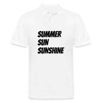 Soleil d’été Soleil Sommer Sonne Sonnenschein - Polo Homme - blanc - Devant - Kai (181cm)