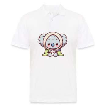 A cute sick koala bear - Men's Polo Shirt - white - Front - Kai (181cm)