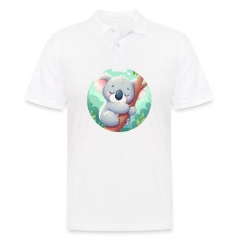 Koala heureux Koala Ours Koala - Polo Homme - blanc - Devant - Kai (181cm)