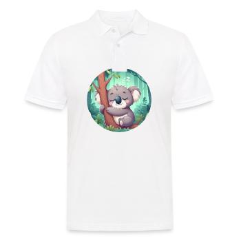 Koala heureux Koala Ours Koala - Polo Homme - blanc - Devant - Kai (181cm)