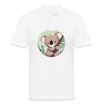 Koala heureux Koala Ours Koala - Polo Homme - blanc - Devant - Kai (181cm)