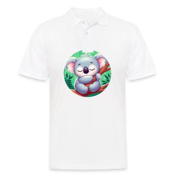 Koala heureux Koala Ours Koala - Polo Homme - blanc - Devant - Kai (181cm)