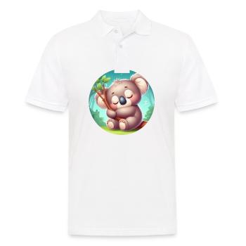 Koala heureux Koala Ours Koala - Polo Homme - blanc - Devant - Kai (181cm)