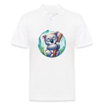 Koala heureux ours koala - Polo Homme - blanc - Devant - Kai (181cm)