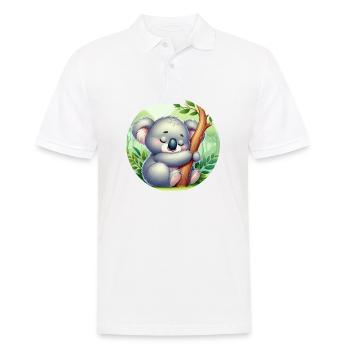 Koala heureux Koala Ours Koala - Polo Homme - blanc - Devant - Kai (181cm)