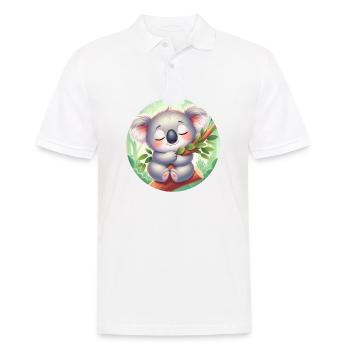 Koala heureux Koala Ours Koala - Polo Homme - blanc - Devant - Kai (181cm)