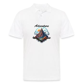 Aventure / Montagne / Pics / Randonnée / Tyrol - Polo Homme - blanc - Devant - Kai (181cm)