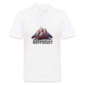 Aventure / Montagne / Pics / Randonnée / Tyrol - Polo Homme - blanc - Devant - Kai (181cm)