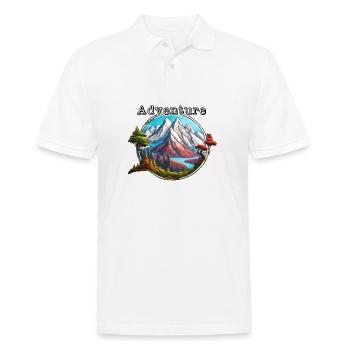 Aventure / Montagne / Pics / Randonnée / Tyrol - Polo Homme - blanc - Devant - Kai (181cm)