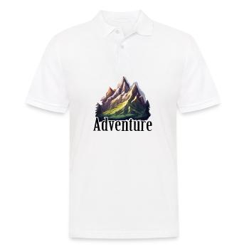 Aventure / Montagne / Pics / Randonnée / Tyrol - Polo Homme - blanc - Devant - Kai (181cm)