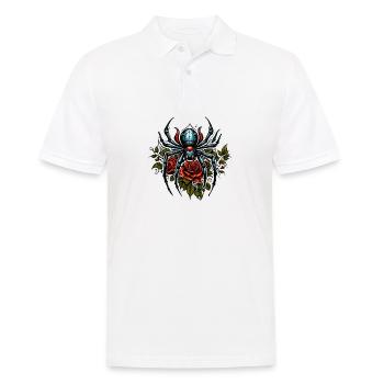 Araignée / Toile / Animal de compagnie / Reptile / Huit pattes - Polo Homme - blanc - Devant - Kai (181cm)