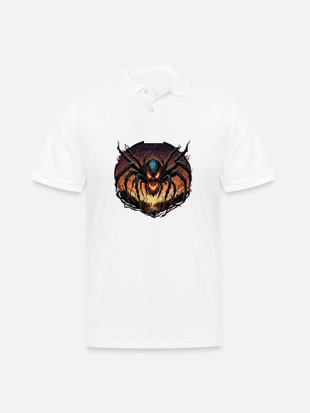 Spider / Web / Pet / Reptile / Eight-legged - Men's Polo Shirt - white