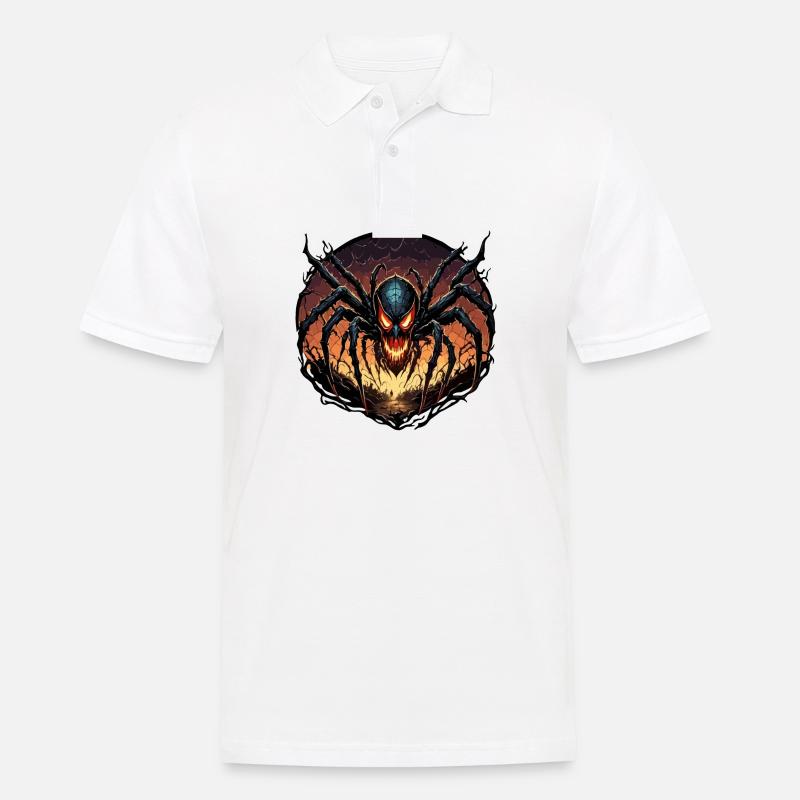 Spider / Web / Pet / Reptile / Eight-legged - Men's Polo Shirt - white