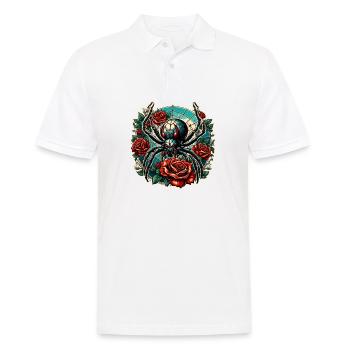 Araignée / Toile / Animal de compagnie / Reptile / Huit pattes - Polo Homme - blanc - Devant - Kai (181cm)