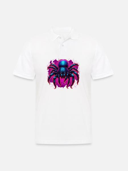 Spider / Web / Pet / Reptile / Eight-legged - Men's Polo Shirt - white