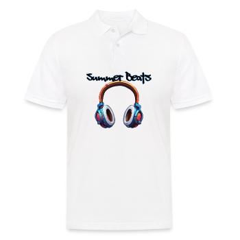 Headphones / Audio / Music / Sound / Cool - Men's Polo Shirt - white - Front - Kai (181cm)