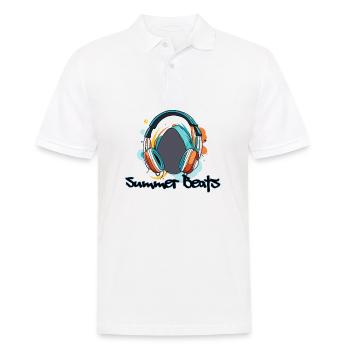 Headphones / Audio / Music / Sound / Studio / Cool - Men's Polo Shirt - white - Front - Kai (181cm)