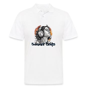Casque/Audio/Musique/Personne/cool - Polo Homme - blanc - Devant - Kai (181cm)