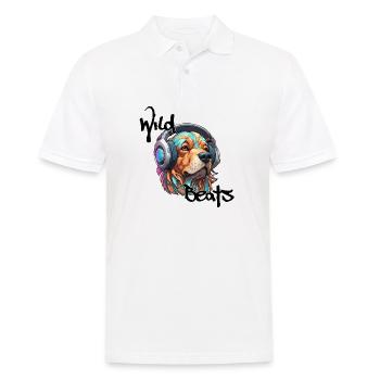 Headphones / Audio / Music / Sound / Cool - Men's Polo Shirt - white - Front - Kai (181cm)