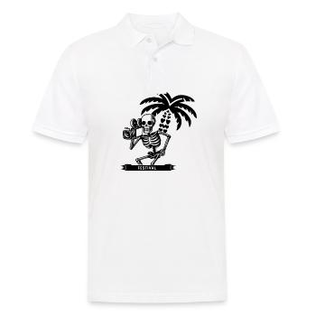 Un caméraman du cinéma - Polo Homme - blanc - Devant - Kai (181cm)