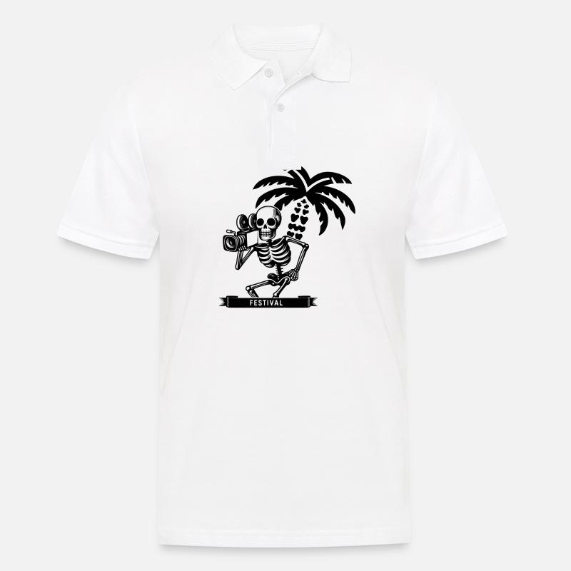 Ein Kinokameramann - Männer Poloshirt - Weiß