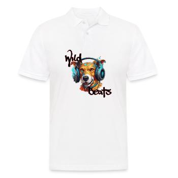 Headphones / Audio / Music / Sound / Cool - Men's Polo Shirt - white - Front - Kai (181cm)