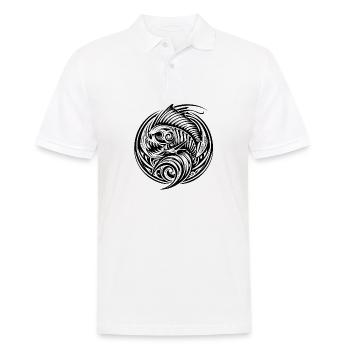 Symbolique des tatouages tribal - Polo Homme - blanc - Devant - Kai (181cm)