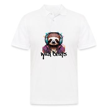 Headphones / Audio / Music / Sound / Cool - Men's Polo Shirt - white - Front - Kai (181cm)