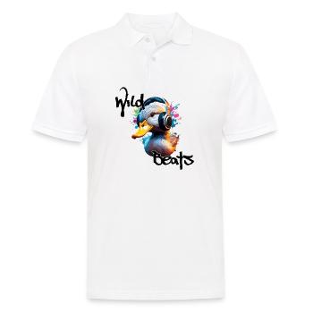 Headphones / Audio / Music / Sound / Cool - Men's Polo Shirt - white - Front - Kai (181cm)