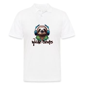 Headphones / Audio / Music / Sound / Cool - Men's Polo Shirt - white - Front - Kai (181cm)