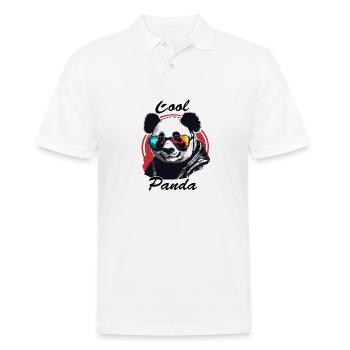Panda / Animal / Zoo / Bamboo / Wild / Childlike - Men's Polo Shirt - white - Front - Kai (181cm)