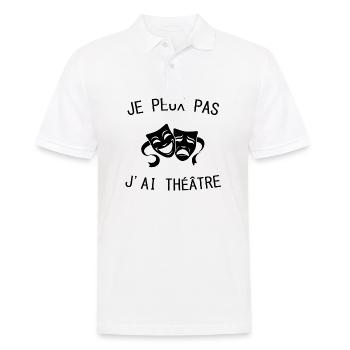 I Can't I Have Theatre - Men's Polo Shirt - white - Front - Kai (181cm)