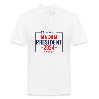 KAMALA HARRIS Amérique - Polo Homme - blanc - Devant - Kai (181cm)
