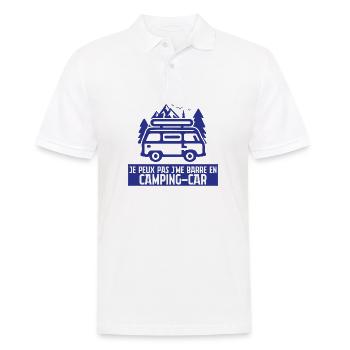 I can't I leave in a camper van - Men's Polo Shirt - white - Front - Kai (181cm)