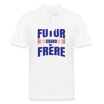 Futur grand frère - annonce futur grand frère - Polo Homme - blanc - Devant - Kai (181cm)