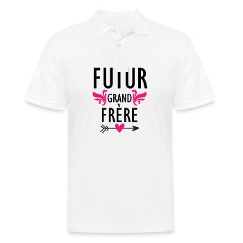 Futur grand frère - annonce futur grand frère - Polo Homme - blanc - Devant - Kai (181cm)