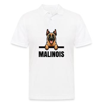 Belgian Malinois Belgian Malinois - Men's Polo Shirt - white - Front - Kai (181cm)