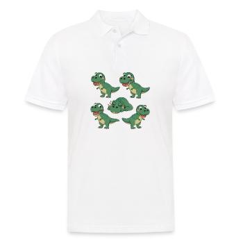 Tshirt Enfant T-Rex Dinosaure - Polo Homme - blanc - Devant - Kai (181cm)