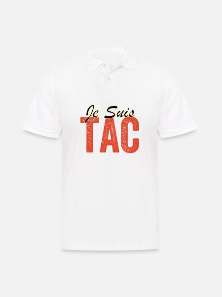 Je Suis TAC , TIC Et TAC , Duo Drole - Polo Homme - blanc