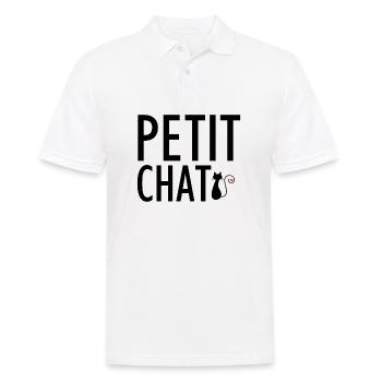 Petit chat - Polo Homme - blanc - Devant - Kai (181cm)