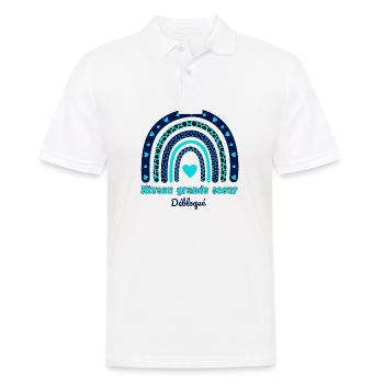 Big Sister Level freigeschaltet - Männer Poloshirt - Weiß - Vorne - Kai (181cm)