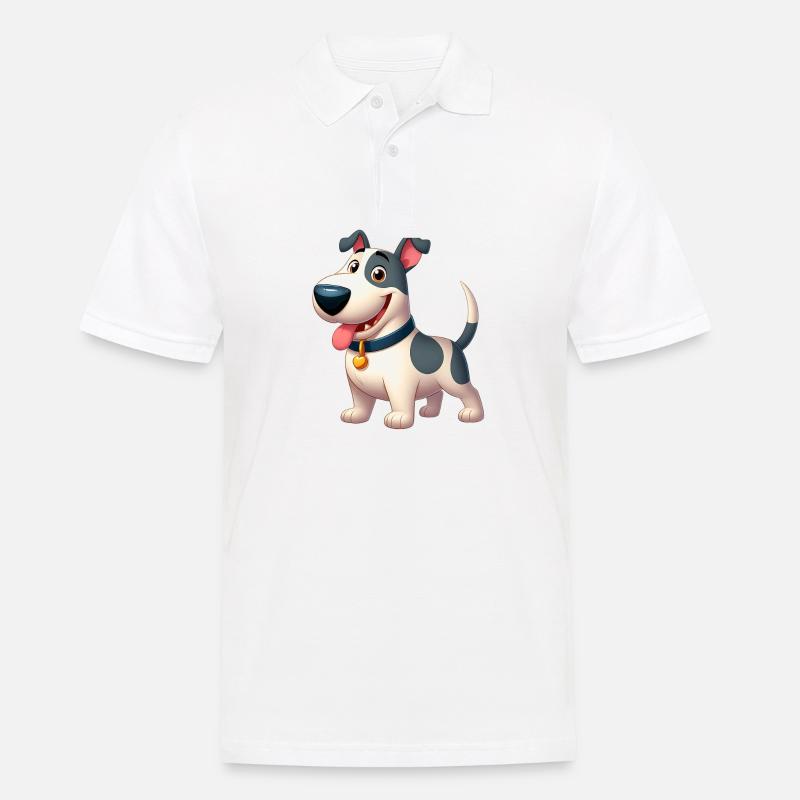Bullterrier 3 - Männer Poloshirt - Weiß