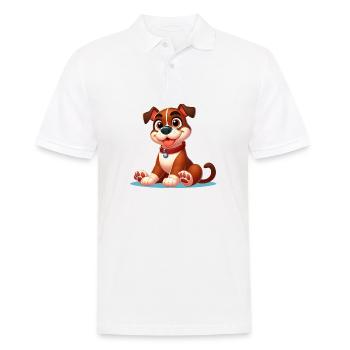 Boxer 3 - Männer Poloshirt - Weiß - Vorne - Kai (181cm)