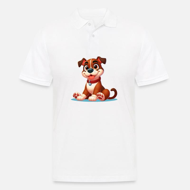 Boxer 3 - Männer Poloshirt - Weiß