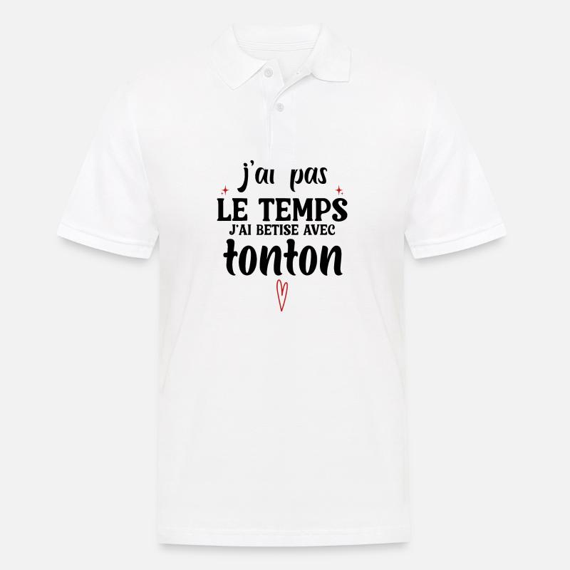 Ich albern mit Onkel - Männer Poloshirt - Weiß