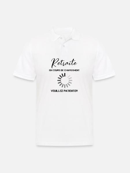 Retreat Humor Retreat Loading - Men's Polo Shirt - white